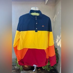 Hobie by Hurley jacket striped windbreaker j
sailing Men 32 XS Wm medium unisex